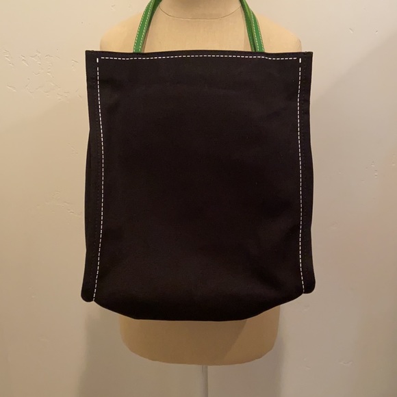 Kate Spade Black and Green Canvas Purse - Picture 4 of 9